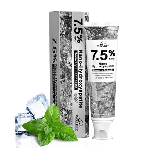 Woadee 7.5% Nano Hydroxyapatite Toothpaste Fluoride Free Whitening 4.23 oz