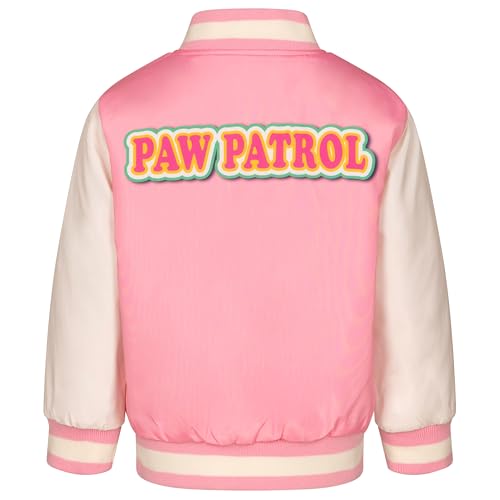 Paw Patrol Girls Varsity Bomber Jacket Toddler to Little Kid Sizes (3T - 7-8)2