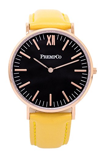 Bracelet montre femme noir interchangeable Nobel système rapide or rose