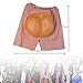 Colaxi Fake Butt Shorts, Halloween Trick Props, Mens Butt bottoms Pants for Funny Pranks and Halloween Party, Cosplay Accessories for Cosplayers Men Pink