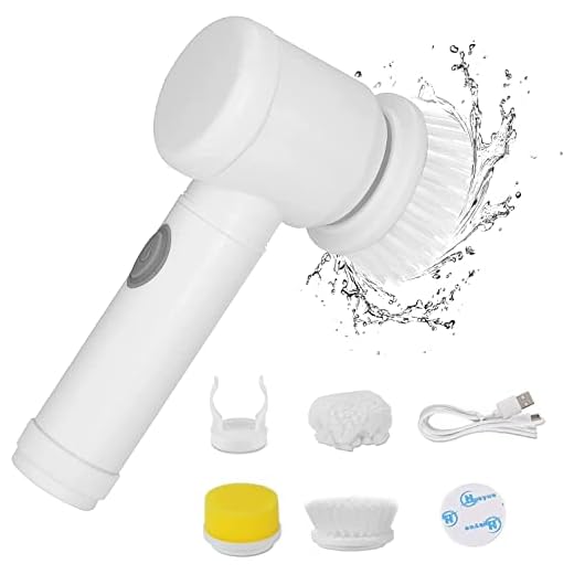 LEKISHE Electric Spin Scrubber Electric Cleaning Brush Cordless Power Scrubber with 5 Replaceable Brush Heads Handheld Power Shower Scrubber for Bathtub, Floor, Wall, Tile, Toilet, Window, Sink