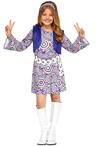 Disfraz Fun World Shaggy Chic Rosa, Talla Pequeña 4-6