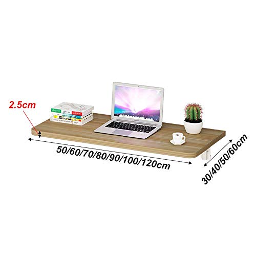 Table pliante murale résolvant le manque d'espace bureau