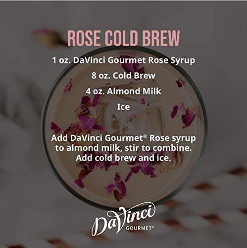 Image of DaVinci Gourmet Rose Syrup, 25.4 Fluid Ounces (Pack of 1)