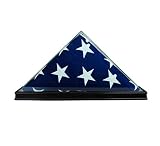 All Glass Flag Display Case for 9.5' X 5' Flag (Black)