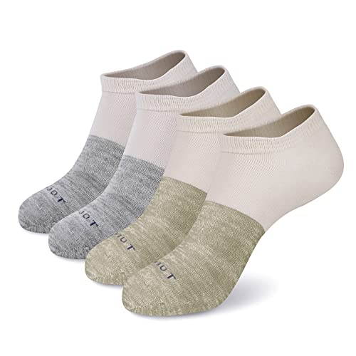Image of MONFOOT Men's /Women's 10-20 Pairs Thin Cotton Low Cut Ankle Socks, Multipack