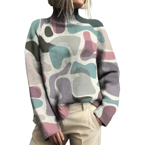Women's Sweaters Business Casual Work Teacher Turtleneck Sweater Long-Sleeved Pullover Casual Vacation Clothes