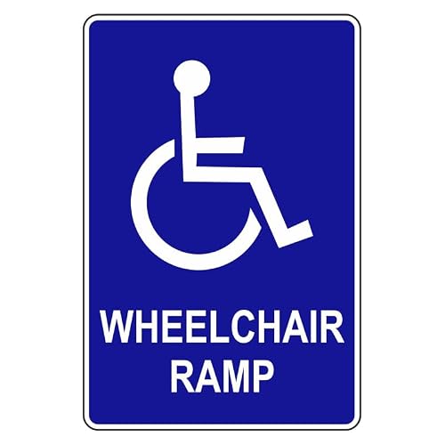 Car Park - Wheelchair Ramp Metal Sign for Home, Business, or Public Use – 12x16 Inch