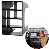 ABAGAEL Cubby Grid Phone Mounting Fit for Ford Maverick 2021 2022 2023 Accessories Instrument Panel Phone Holder Air Conditioner Outlet Designed (Black)
