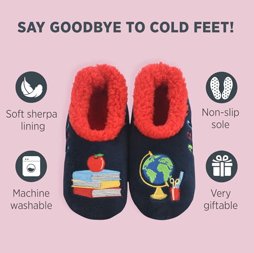 Image of Snoozies Slipper Socks -Funny Quote House Slippers for Women, Non-Slip Fuzzy