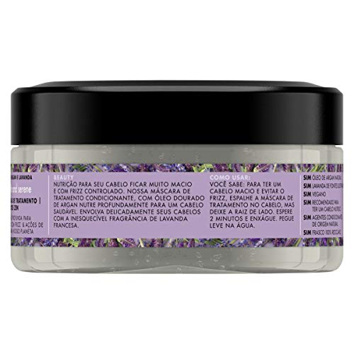 Máscara de Tratamento Love Beauty And Planet Smooth and Serene Óleo de Argan e Lavanda 190g
