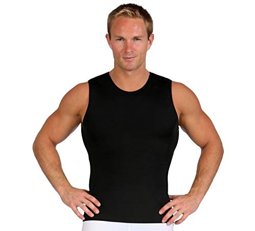 Insta Slim ISPRO Slimming Crew-Neck Sleeveless Top Shapewear Compression Shirt for Men - (Pack of 3)2