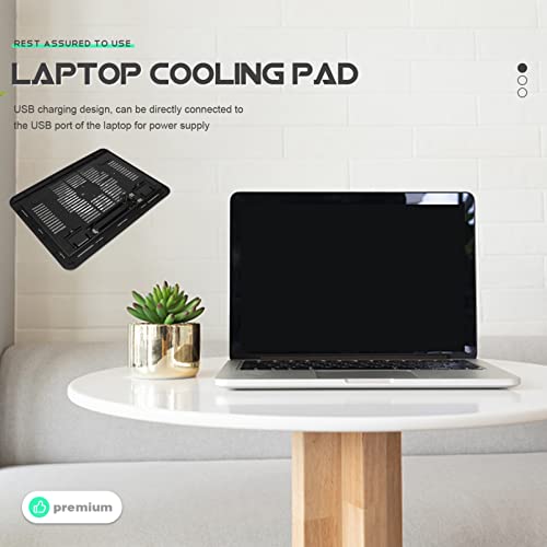 Base de refrigeración para laptop POPETPOP negra miniatura 6