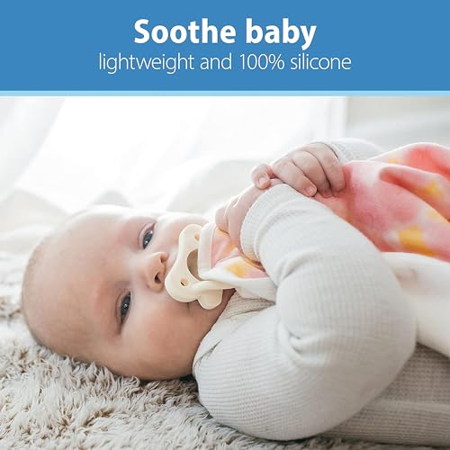 Dr. Brown's Baby Lovey Pacifier Holder with HappyPaci, Unicorn, Silicone Pacifier 0-6m, Teether Holder, 3 Ct Pacifiers