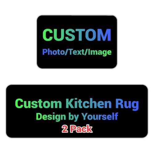 Nsipan Custom Rug Personalized Kitchen Rug with Photo Picture Image