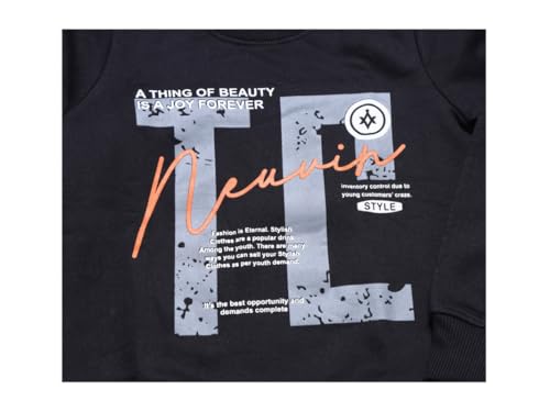 Image of Round Neck Fleece Sweat Shirt for Boy's