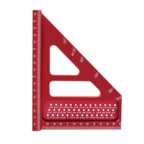 Square With Ruler Snapklik.com : 2 Pack Carpenter Square 3D Multi-Angle Measuring Ruler 3 ...
