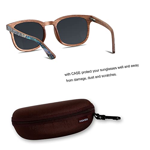 ANDWOOD Wood Sunglasses Polarized for Men Women Uv Protection Wooden Sun Glasses Bamboo Shades2