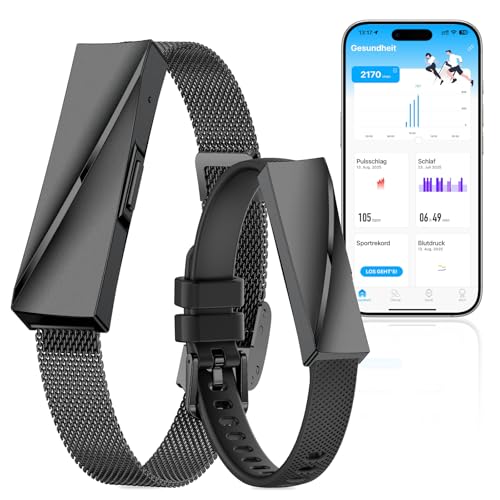 iSo Tech Smart Fitness Tracker Armband Smartwatch ohne Display mit 24/7 Aktivitäts-, Schlaf- & Herzfrequenzüberwachung, Multisport-Modi, 15 Tage Akkulaufzeit, IP68 für Damen Herren iSo Tech Smart Fitness Tracker Armband Smartwatch ohne Display mit 24/7 Aktivitäts-, Schlaf- & Herzfrequenzüberwachung, Multisport-Modi, 15 Tage Akkulaufzeit, IP68 für Damen Herren