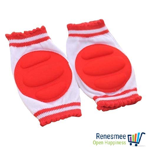 Image of Renesmee Knee Pads for Crawling Babies, Anti Slip Elbow & Knee Guard for Toddler /Infant Upto 2 Years Age-Soft Fabric & Comfortable-Set of 2 Pairs