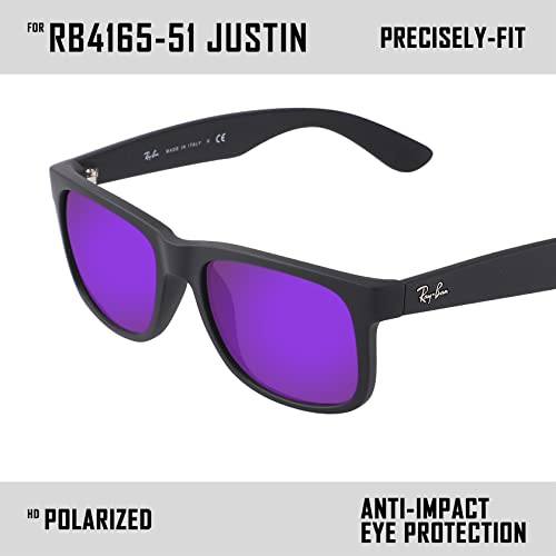 Image of Polarized Replacement Lenses for Ray-Ban Justin RB4165 Sunglass