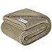 PetAmi Premium Waterproof Soft Sherpa Pet Blanket by Cozy, Comfortable, Plush, Lightweight Microfiber, 100% WATERPROOF (50" x 40", Taupe/Taupe Sherpa)