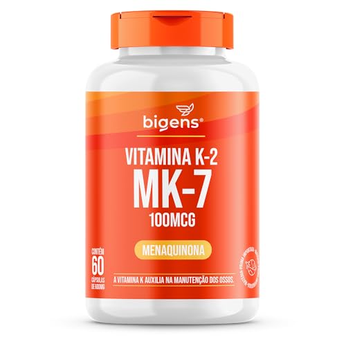 Vitamina K2 Mk-7, (Mk7) 100 Mcg, 60 cápsulas, Biogens