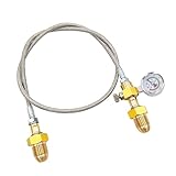Metall Kunststoff Gasschlauch 5/8-Adapter, sicherer Hochdruck Argon Flaschenanschluss, Nachfülladapter