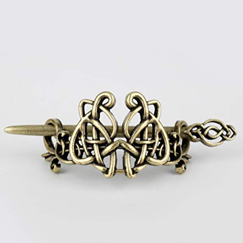 minkissy Retro Viking Hair Clips Antique Bronze Hairpins Viking Hair Accessories Irish Style Hair Slide Clip Stick for Women Girls Style 8 - Image 4