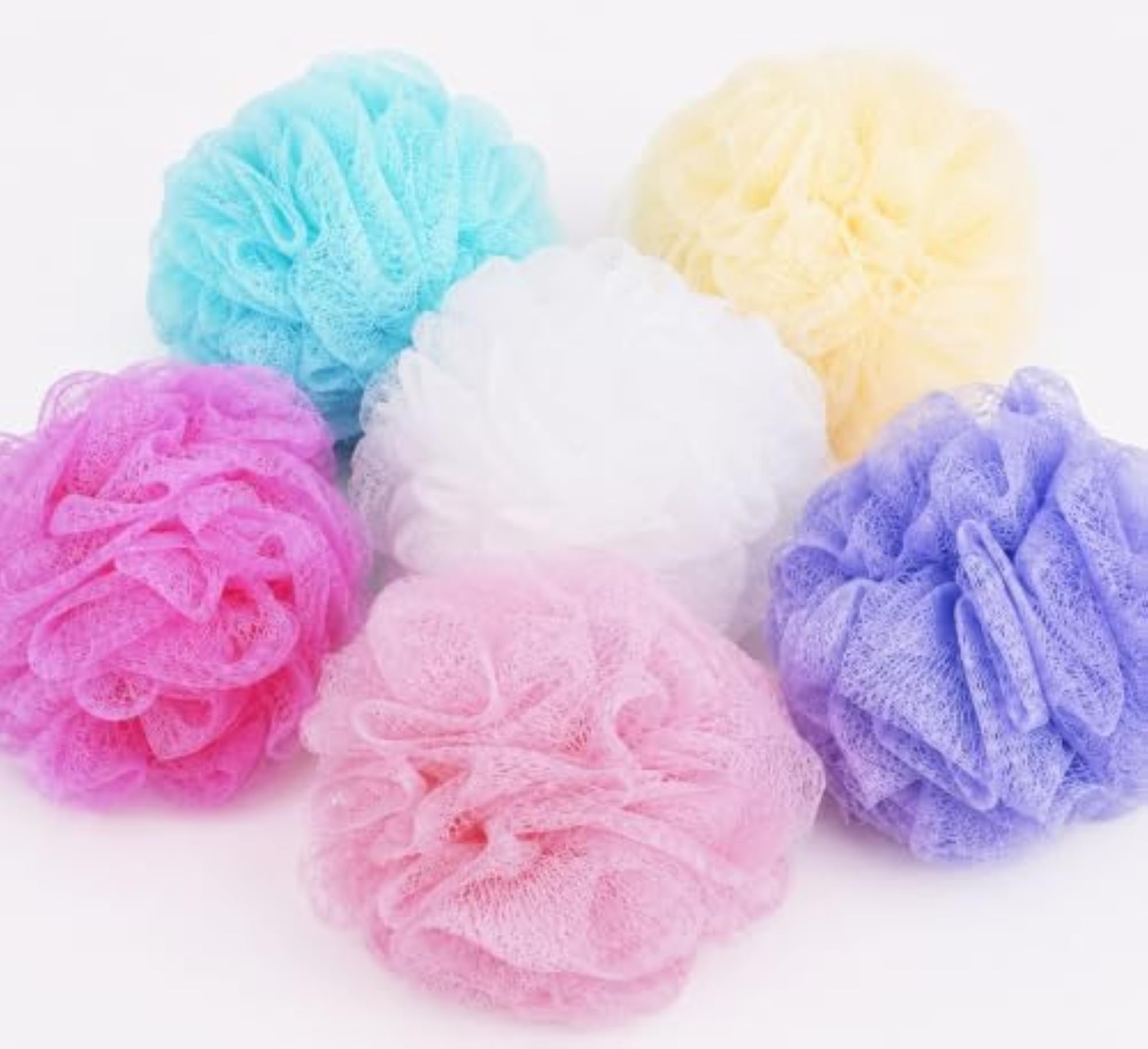 Soft Medium Size Loofah, Pack of 6
