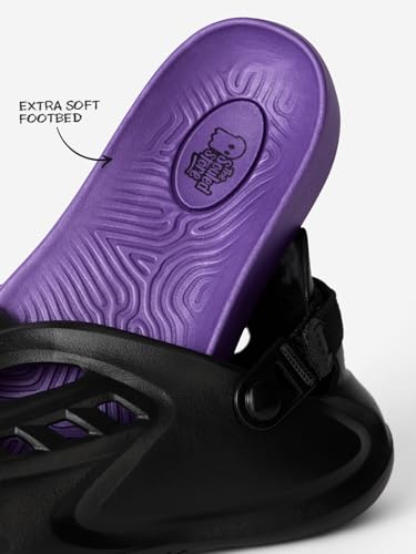 Image of The Souled Store Hydros: Men Clogs | Lightweight EVA Slip-on Sandals for Men with Adjustable Velcro Strap, Removable Laces & Detachable Naruto Silicone Charms