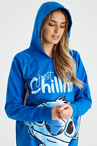 Disney-Hoodie-Kleid-Lilo-und-Stitch-Oversized-Hoodie-Lang-fuer-Damen-und-Teenager-100-Baumwolle-Pullover-Kleid-Sweatkleid-Damen