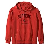 Diseño vintage Supreme Louisiana con logotipo deportivo de la vieja escuela que es un gran recuerdo de viaje y regalo. También disponible en camisetas para hombres, mujeres y niños, camisetas de manga larga, sudaderas con capucha y sudaderas. Haz clic en el enlace de la marca de arriba para ver más estilos.