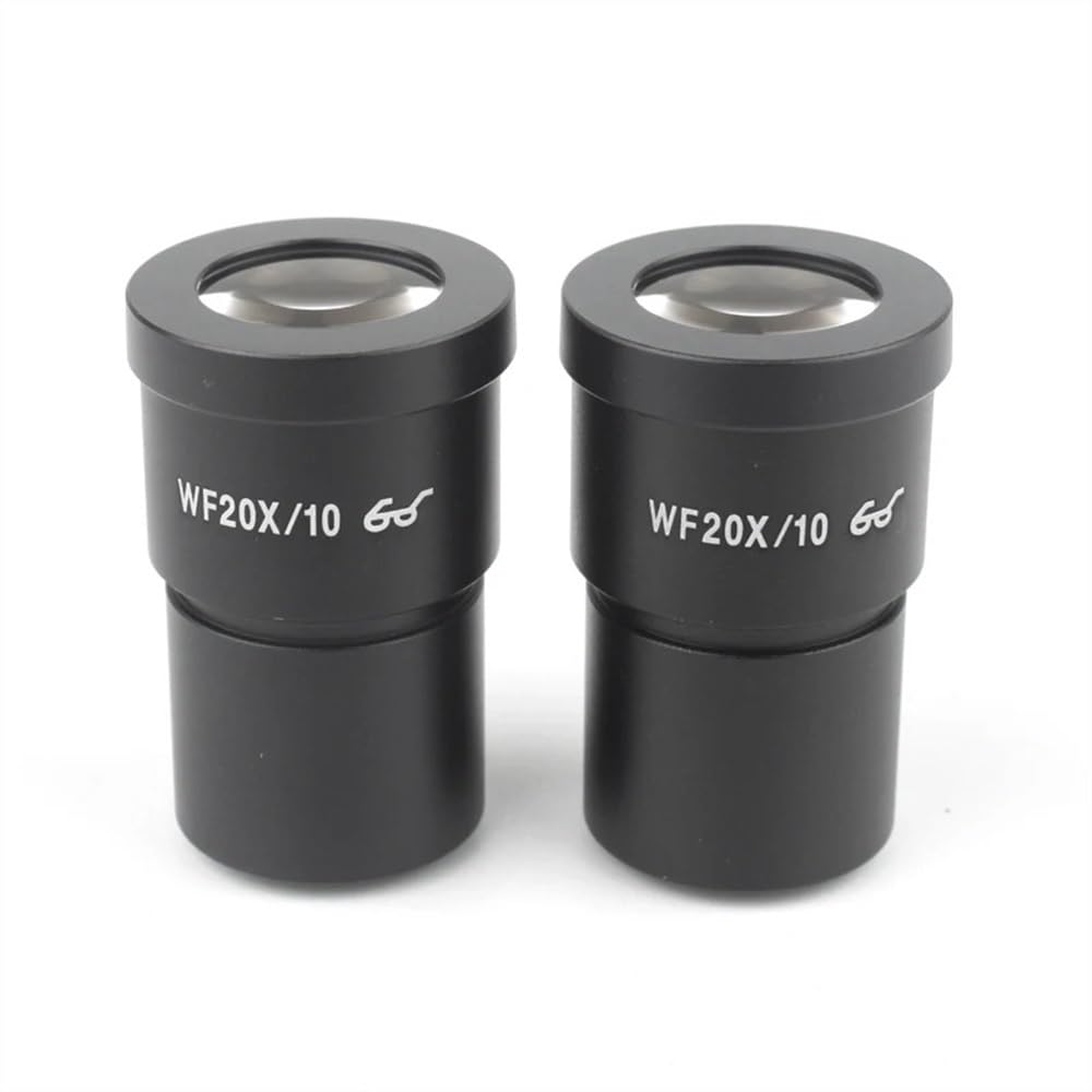 Akcesoria do mikroskopów laboratoryjnych 1 para muszli ocznych WF20X-10/WF10X-20 do szerokiego pola stereo mikroskop 20mm 15mm 10mm 9mm WF10X/20 wysoki punkt okularowy (WF20X-10)