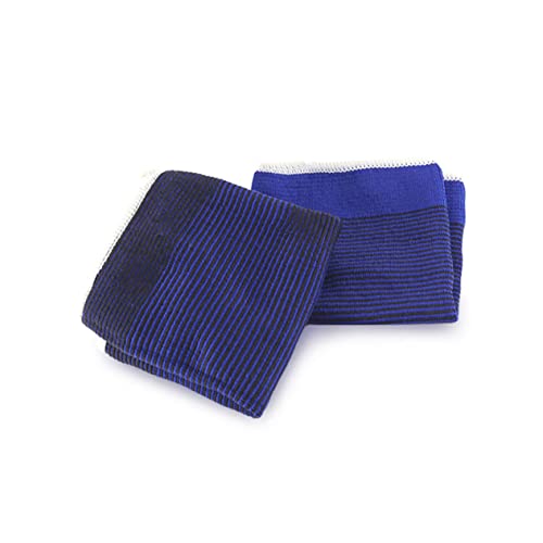 WEKAMOS 1Pair Elbow Protective Cover Durable Polyamide Sweat Absorbing Joint Sleeve for Outdoor Fitness Running Cycling Blue Comfortable Friction Design for Sports