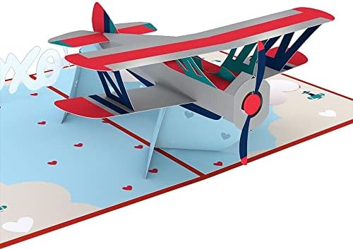 Lovepop You Are Plane Awesome Pop Up Card, 5” x 7” - 3D Valentine Greeting Cards, Pop Up Valentine's Cards, Romantic Card, Love Cards for Him, Anniversary Card