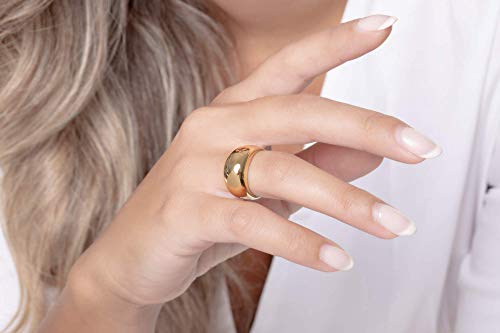 Elegant Jewel Box Women Chunky Large Dome Band In Solid Gold 9K, 14K, & 18K, Statement Bubble Ring, Minimalistic Ring Band, Dome Large-Size Band, Unique Gift, Rn384 #TOP1