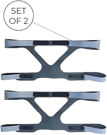 BALIBETOV CPAP Headgear Straps Headgear Straps with Strap Covers Universal Fit Leak-Resistant Seal (2 Pack)