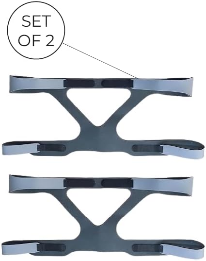 BALIBETOV CPAP Headgear Straps Headgear Straps with Strap Covers Universal Fit Leak-Resistant Seal (2 Pack)
