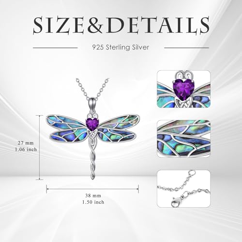 925 Sterling Silver Butterfly/Dragonfly/Ladybug Necklace Animal Jewelry Gifts for Women Christmas Birthday4