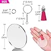 Acrylic Keychain Blanks, Shynek 100Pcs Key Chain Hardware Supplies for Craft Set with Acrylic Blanks, Key Rings, Tassels and Jump Rings for Vinyl Projects, DIY Keychain Supplies #5