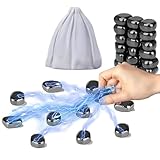 Juego de Ajedrez Magnético, Ajedrez Portátil de Viaje con Imanes, Juego Magnético Familiar Robustos para Aire Libre, Camping y Ocio