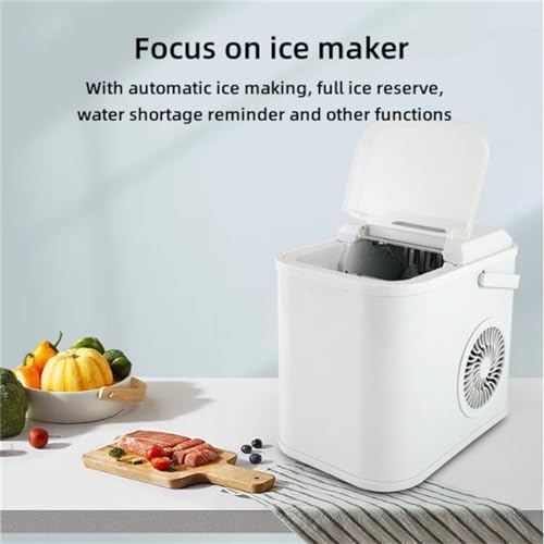 Fabricadora portátil de hielo auto-limpiante, gris miniatura 2