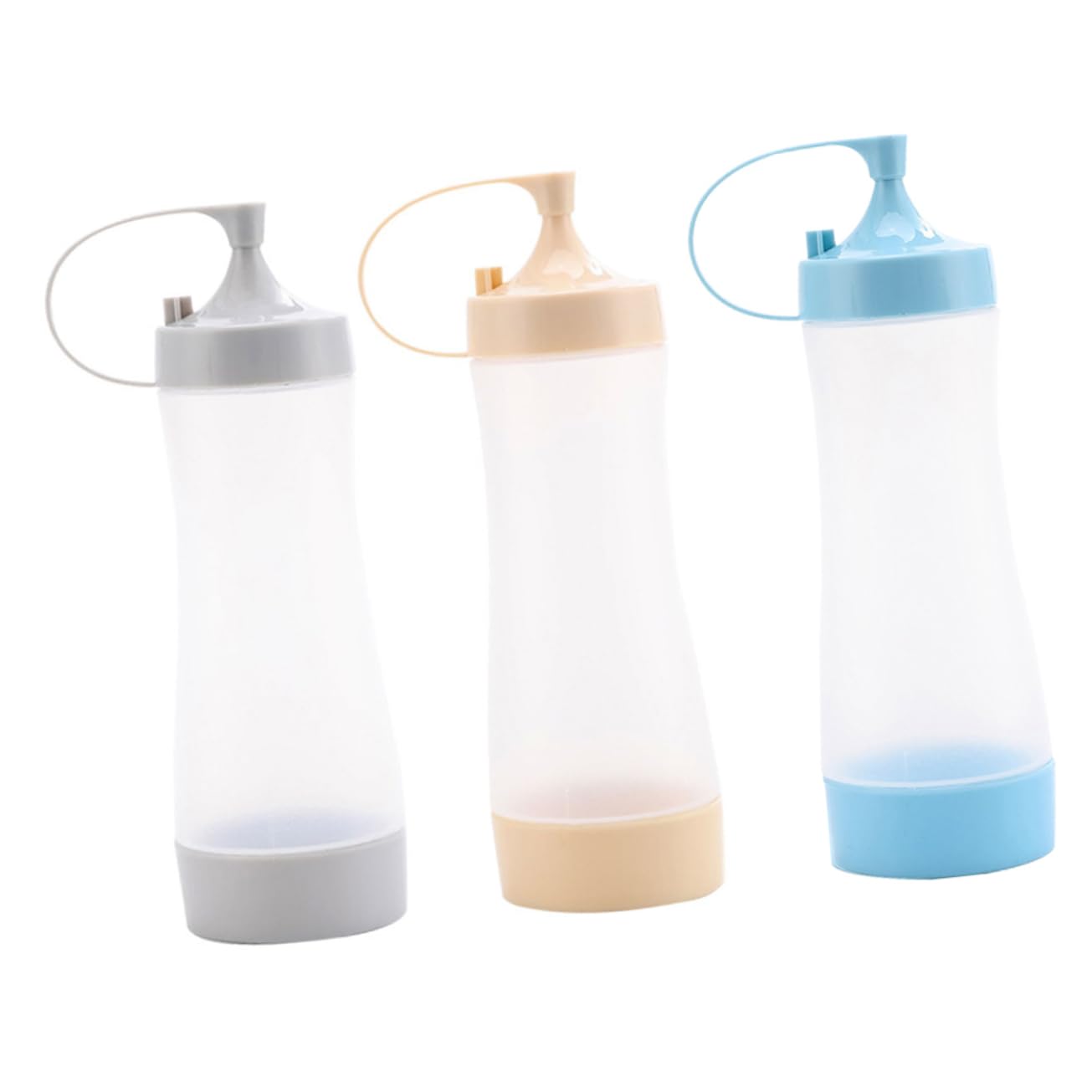 IWOWHERO 3pcs Squeeze Sauce Bottle Sauce Bottles Paint Container Sauce Container with Lid To Go Food Containers with Lids Sauce Holders Syrup Container Sauce Dispensers Pp re-usable