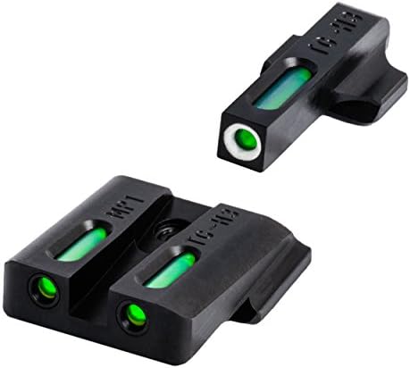 TRUGLO TFX Handgun Sight | Durable Shock-Resistant Compact Brightly Glowing Tritium & Fiber-Optic Xtreme Day/Night Sight, Compatible with Smith & Wesson M&P Handguns
