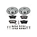 Power Stop KOE1243 Rear Autospecialty Replacement Brake Pad and OE Rotors Kit For Acura ILX | Honda Civic Coupe Sedan | Honda Prelude [Application Specific]