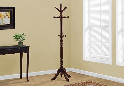 Monarch Specialties Coat Rack Finish: Cherry #TOP1