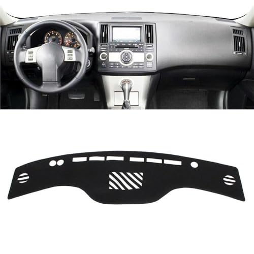 Protector salpicadero Infiniti FX35 FX45 FX50 moqueta negra ajuste preciso LHD 3