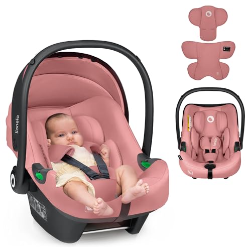 LIONELO ASTRID i-Size Seggiolino Auto Neonati 40-87cm Ovetto gr 0+ Montaggio rivolto all'indietro, Cintura di sicurezza a 3punti Protezione laterale Inserto Dri-Seat