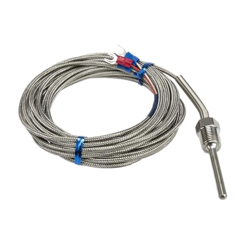 Sensor de temperatura RTD PT100 para regular calor en tuberías con rosca metálica PT1 2 4
